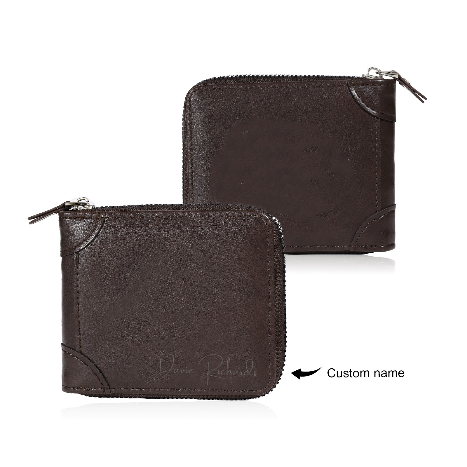 Personalised Wallet for Men with Name – Elegant Men's Gift for Father's Day, Birthday, or Anniversary | Jessemade