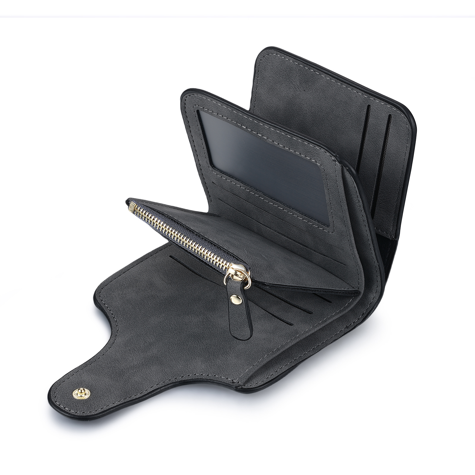 Personalised Photo & Initial & Birthflower PU Leather Wallet for Women | Jessemade