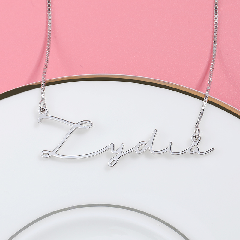 Personalised Necklace Custom 1 Name Necklace Gift For Her