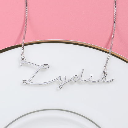 Personalised Necklace Custom 1 Name Necklace Gift For Her