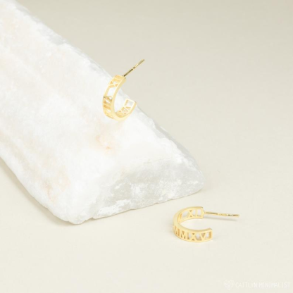 Personalised Name Custom Earrings Simple Stylish Gifts for Her