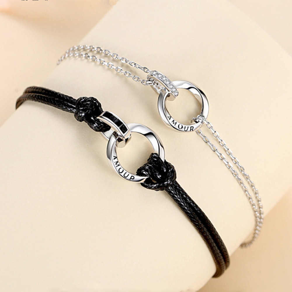 Personalised Couple Bracelets Custom Names Matching Bracelet Love Gifts
