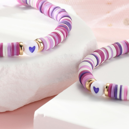 2 PCS Natural Stone Bracelets With Card Back To School Season Gift For Best Friend