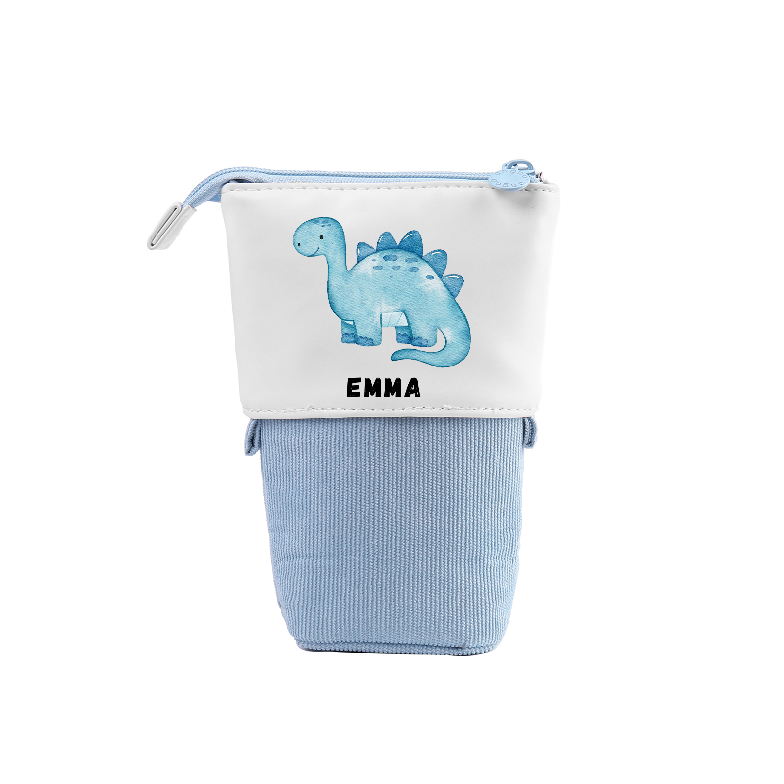 Personalised Pencil Case Custom Name & Dinosaur Pattern Pen Pouch Back To School Gift for Boys Girls