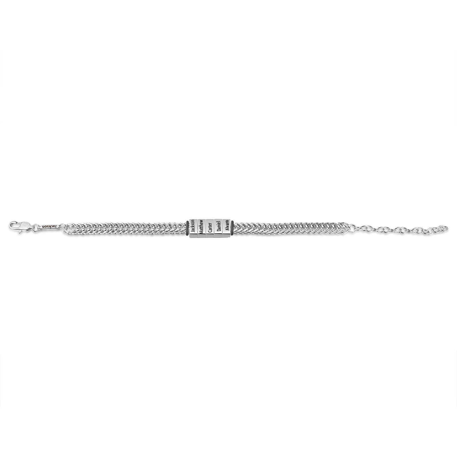 6 Names - Personalised Name Stainless Steel Men's Bracelet Great Gift for Him
