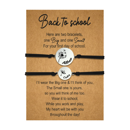 2 PCS Dandelion Pattern Elastic Stainless Steel Bracelet, A Back-To-School Gift For Daughter