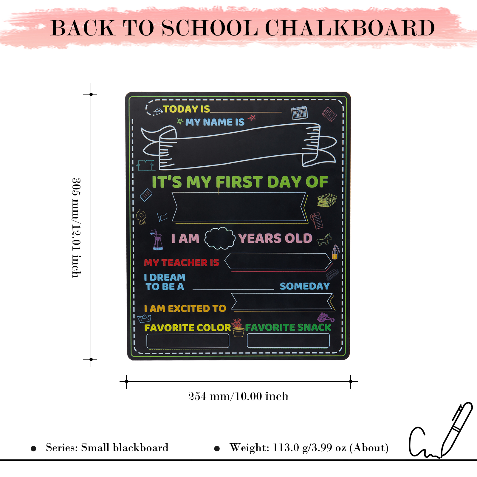 First Day of School Sign-Last Day of School Sign-Small Chalkboard for Kids