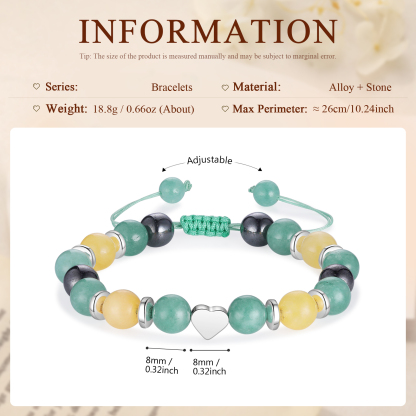 Colorful Crystal Beaded Bracelet, Back To School Gift For Daughter