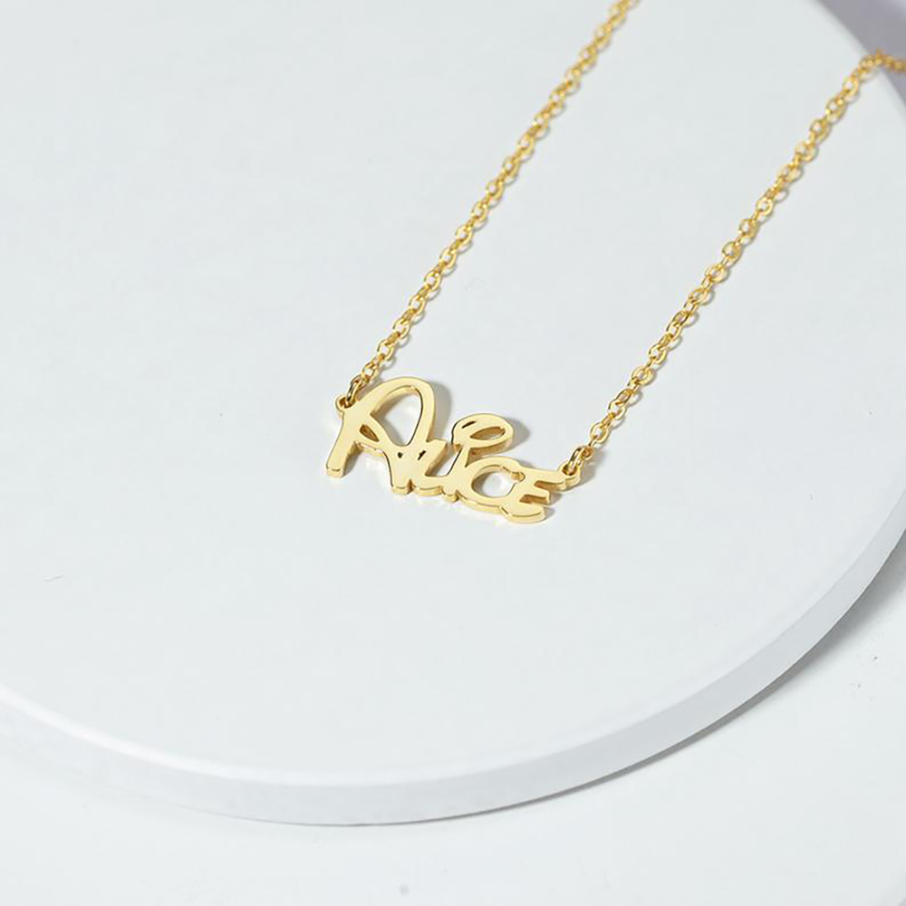 Personalised Necklace Custom 1 Name Necklace Gift For Women | Jessemade