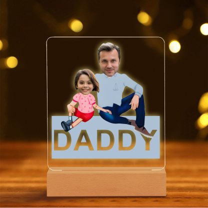 2024 Graduation Gifts - Personalised Photo Family Night Light Custom Text LED Light Graduation Gift for Son/Daughter