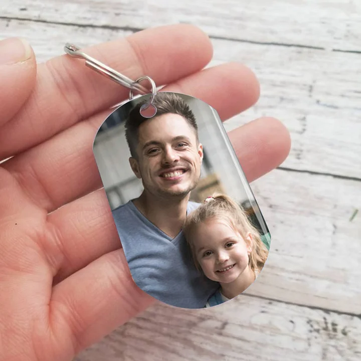 Personalised 2 Photo & Names Gift Set Custom Wallet & Bracelet Gift Box Set Father’s Day Gifts
