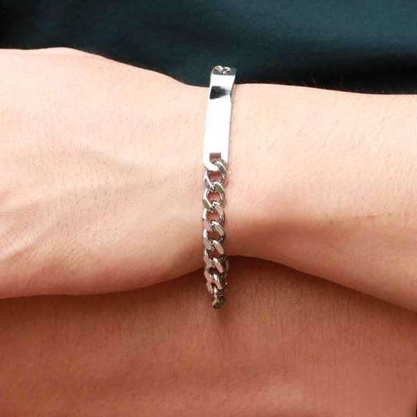 Personalised Cuban Chain Couple Bracelets Custom Names Matching Bracelet Love Gifts