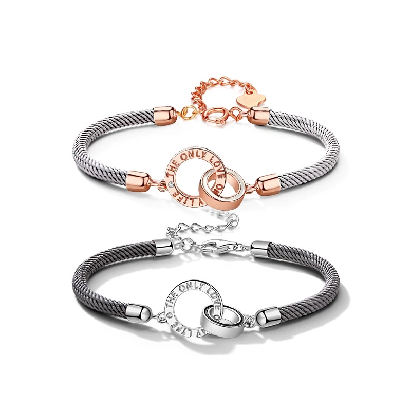 Personalized Couple Bracelets Custom Names Matching Bracelet Love Gifts