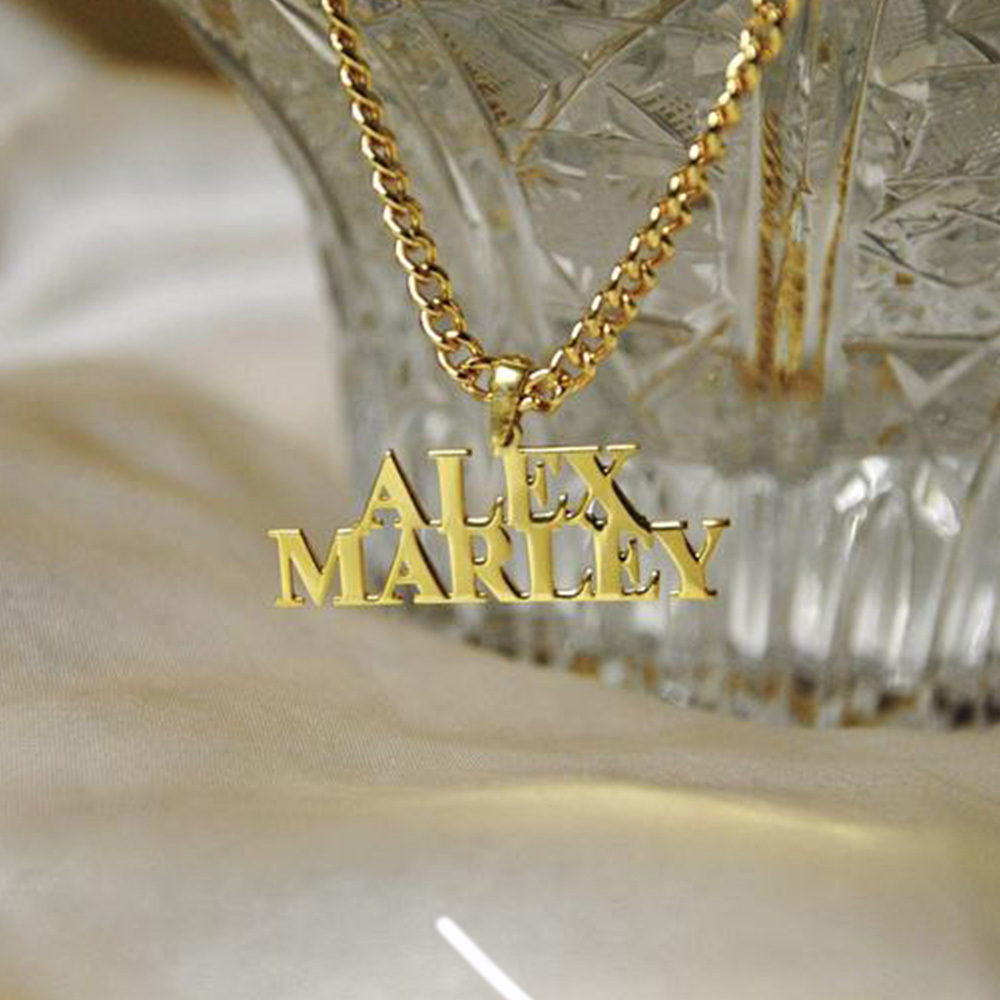 Personalised Necklace Custom 2 Names Necklace Gift For Women