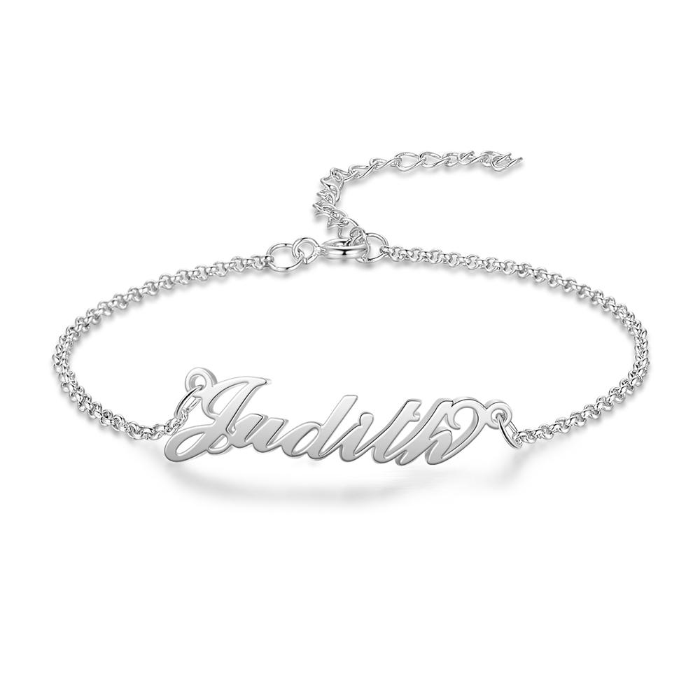 Personalised Bracelet Custom 1 Name Bracelet Gift For Women
