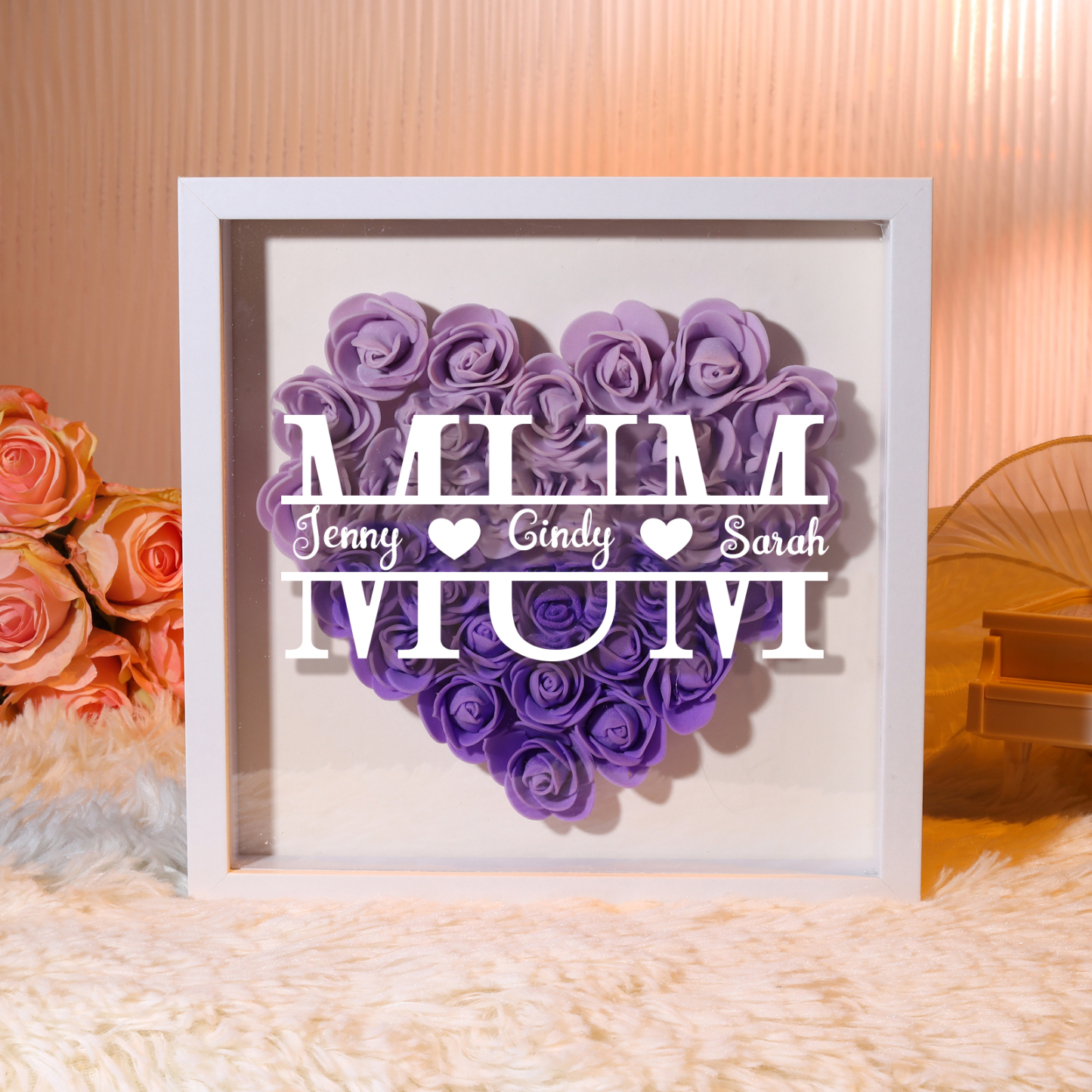 Personalised Custom Name and Text, Exquisite Love Decorations in Five Colors, Home Decoration Gifts for Mum