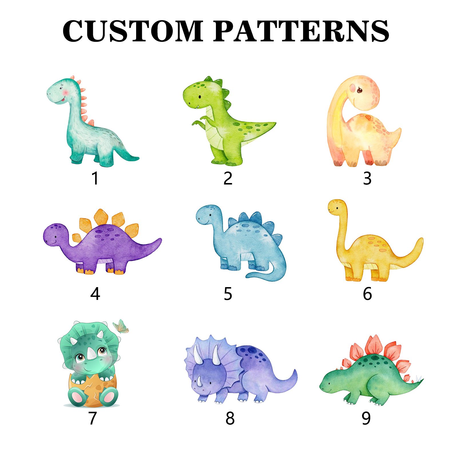 Personalised Pencil Case Custom Name & Dinosaur Pattern Pen Pouch Back To School Gift for Boys Girls