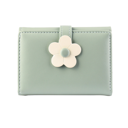Custom Purse-Women's Personalised Photo PU Leather Flower Wallet Coin Purse Four Colors Available Gift for Her