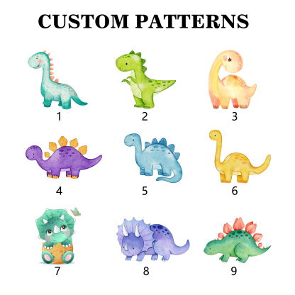Personalised Pencil Case Custom Name & Dinosaur Pattern Pen Pouch Back To School Gift for Boys Girls