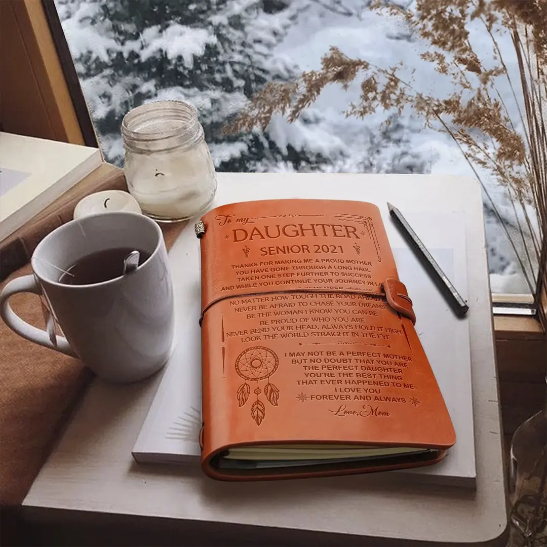 To My Daughter Leather Journal "I Need To Say I Love You"