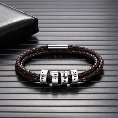 Custom 4 Beads Men's Bracelet For Him Best Gift For Dad