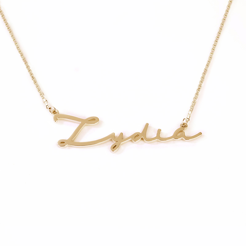 Jessemade Personalized Signature Style Name Necklace