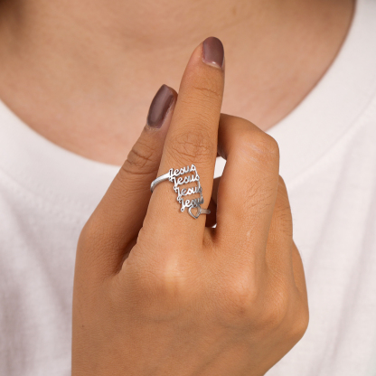 Personalised Family Name Ring Custom 3 Names Best Gift For Women