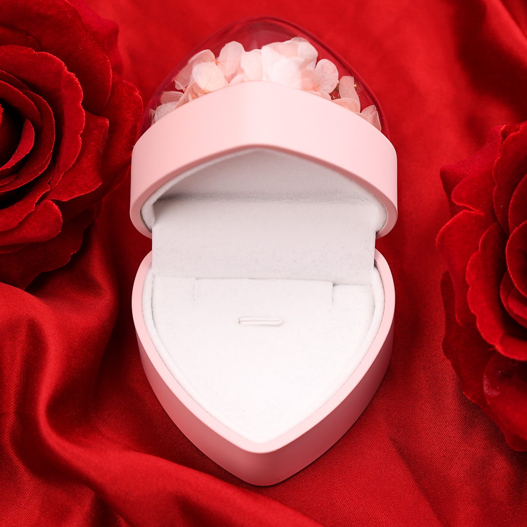 Eternal Rose Exquisite Jewelry Double Layer Storage Box Gift Box with Gift Package