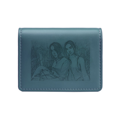 Custom Purse-Personalised Photo & Text PU Leather Ring Wallet Coin Purse Three Colors Available Gift for Her