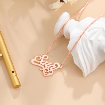 Personalised Necklace Custom 1 Name Necklace Gift For Women