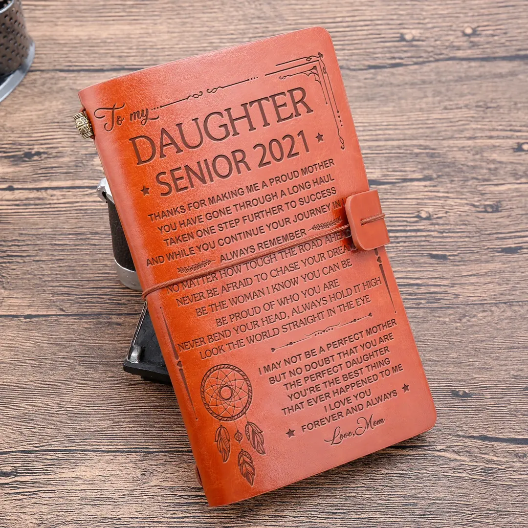 To My Daughter Leather Journal "I Need To Say I Love You"