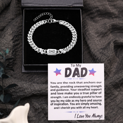 Personalised 1-6 Names Cuban Chain Bracelet Custom Text Engraved Gift for Men | Jessemade