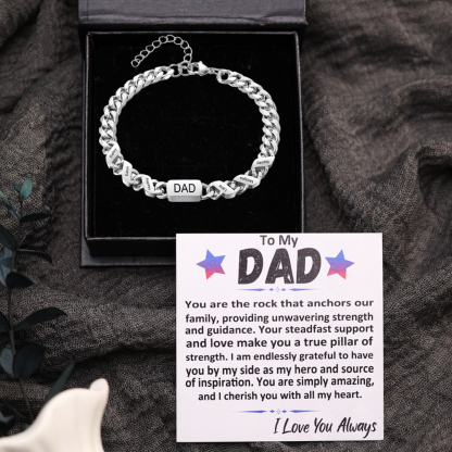 Personalised 1-6 Names Cuban Chain Bracelet Custom Text Engraved Gift for Men | Jessemade