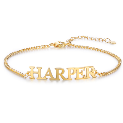 Personalised Bracelet Custom 1 Name Bracelet Gift For Women