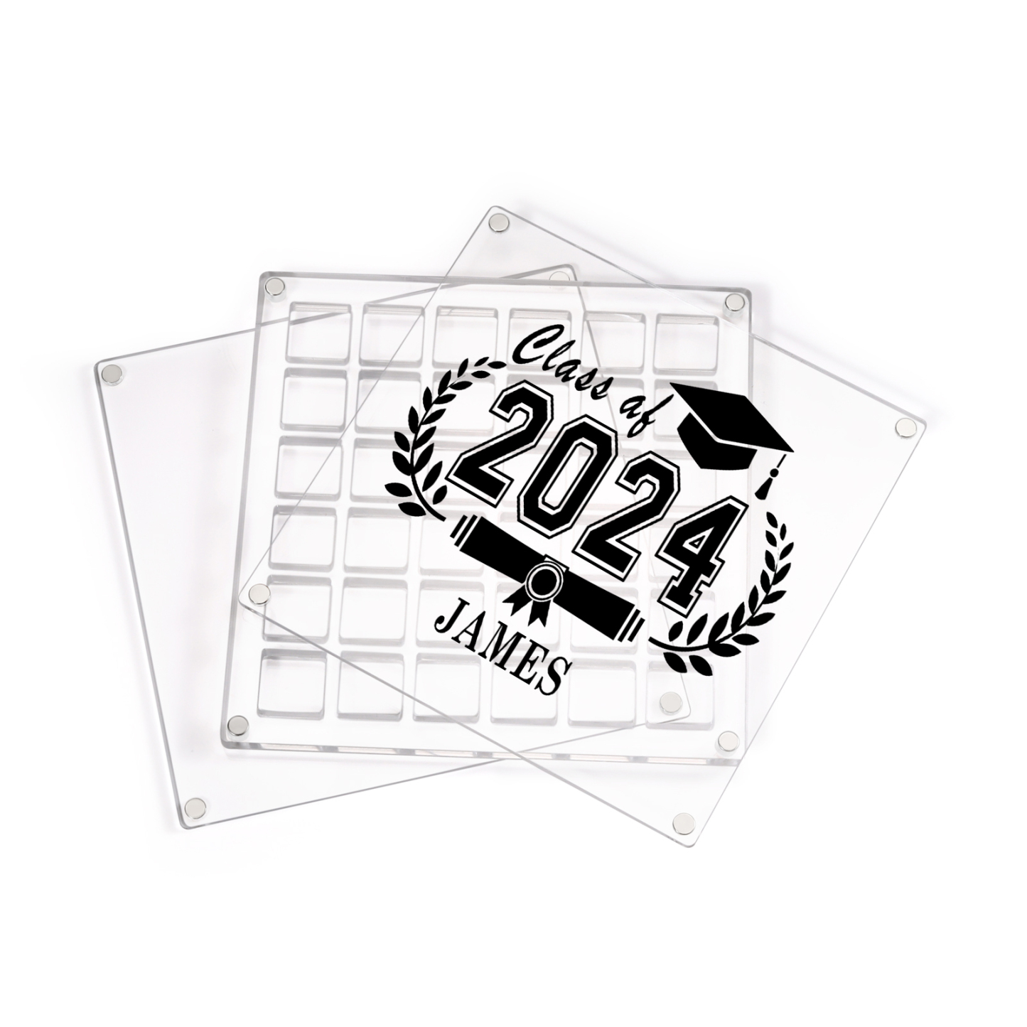 Personalised Acrylic Graduation Gift, Customized Name, Text and Date Acrylic Ornament Gift For Her/Him