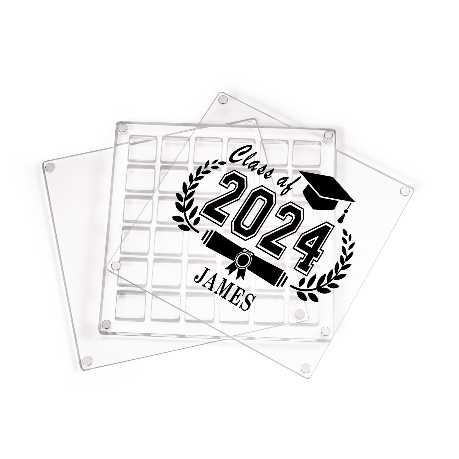 Personalised Acrylic Graduation Gift, Customized Name, Text and Date Acrylic Ornament Gift For Her/Him