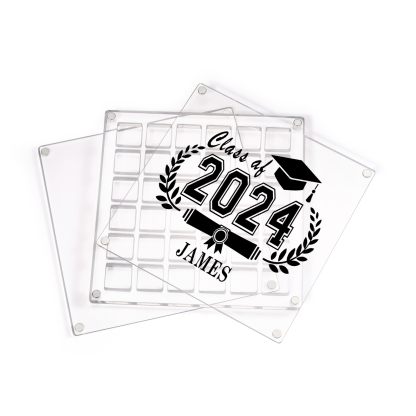 Personalised Acrylic Graduation Gift, Customized Name, Text and Date Acrylic Ornament Gift For Her/Him