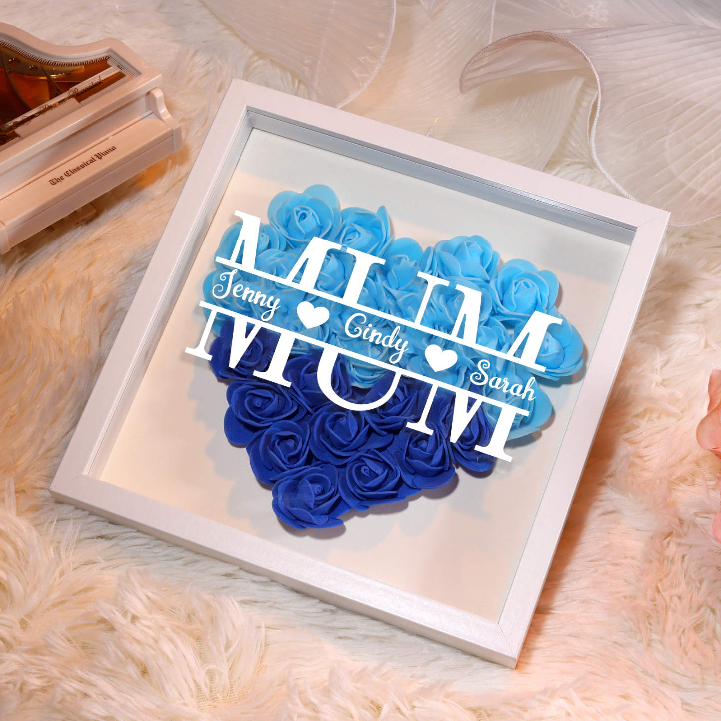 Personalised Custom Name and Text, Exquisite Love Decorations in Five Colors, Home Decoration Gifts for Mum