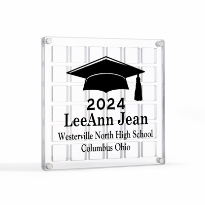 Personalised Acrylic Graduation Gift, Customized Name, Text and Date Acrylic Ornament Gift For Her/Him