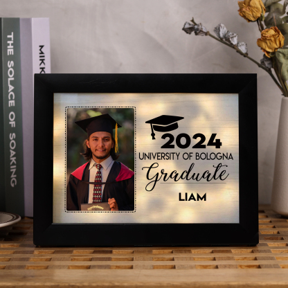 2024 Graduation Gift - Personalised Name and Photo Frame Night Light LED Night Light Gift for Her/Him