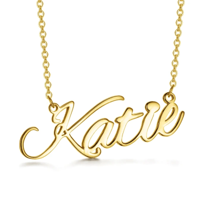 Personalised Necklace Custom 1 Name Necklace Gift For Women