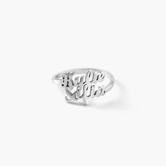 Personalized Name Ring Custom Rings with 2 Names Gifts for Mother Ring