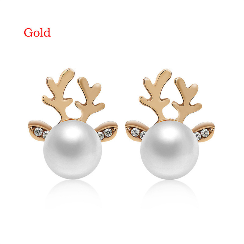 Exquisite Antlers Christmas Earrings for Woman for Girls
