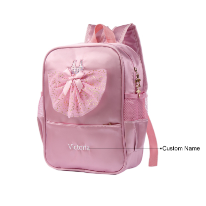 Personalised Name Band Princess Dress Accessories Satin Children Backpack Back To School Gift