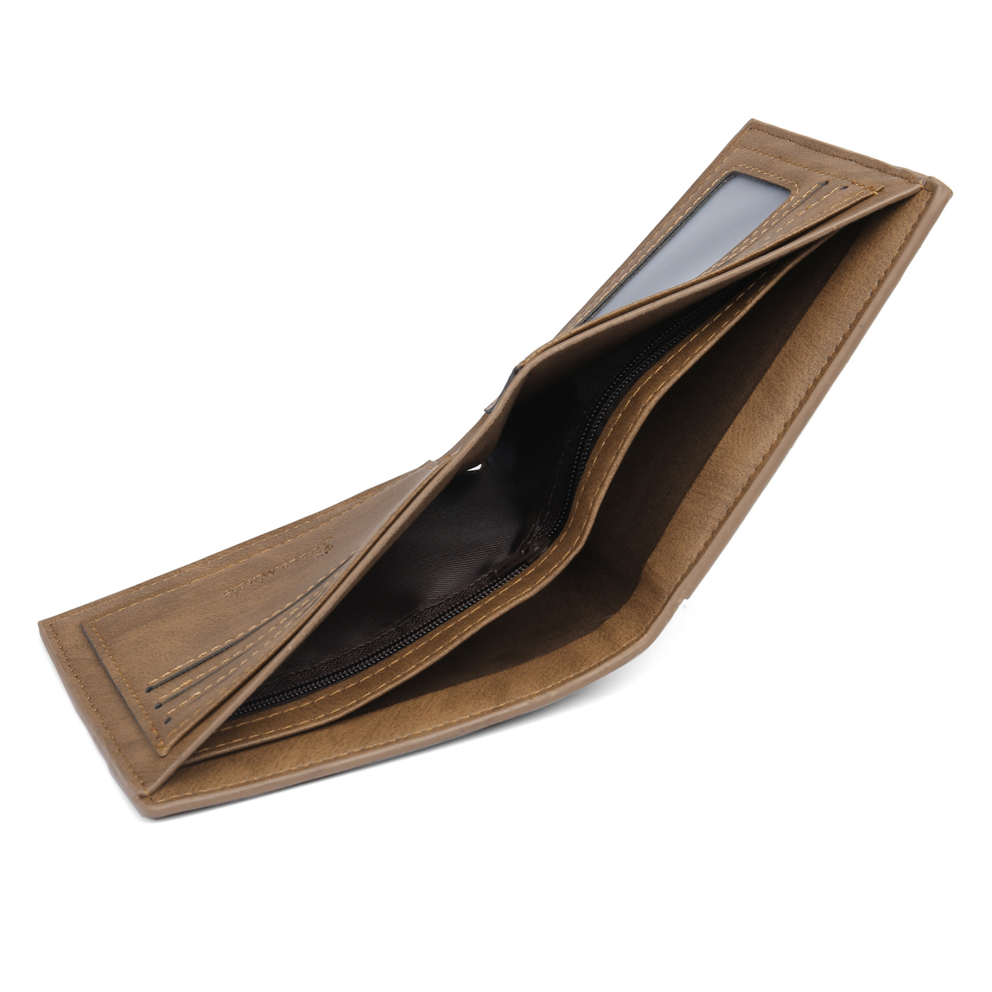 2 Names - Personalised Photo Custom Leather Men's Folding Wallet as a Father's Day Gift for Dad