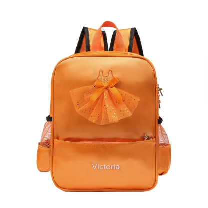 Personalised Name Band Princess Dress Accessories Satin Children Backpack Back To School Gift