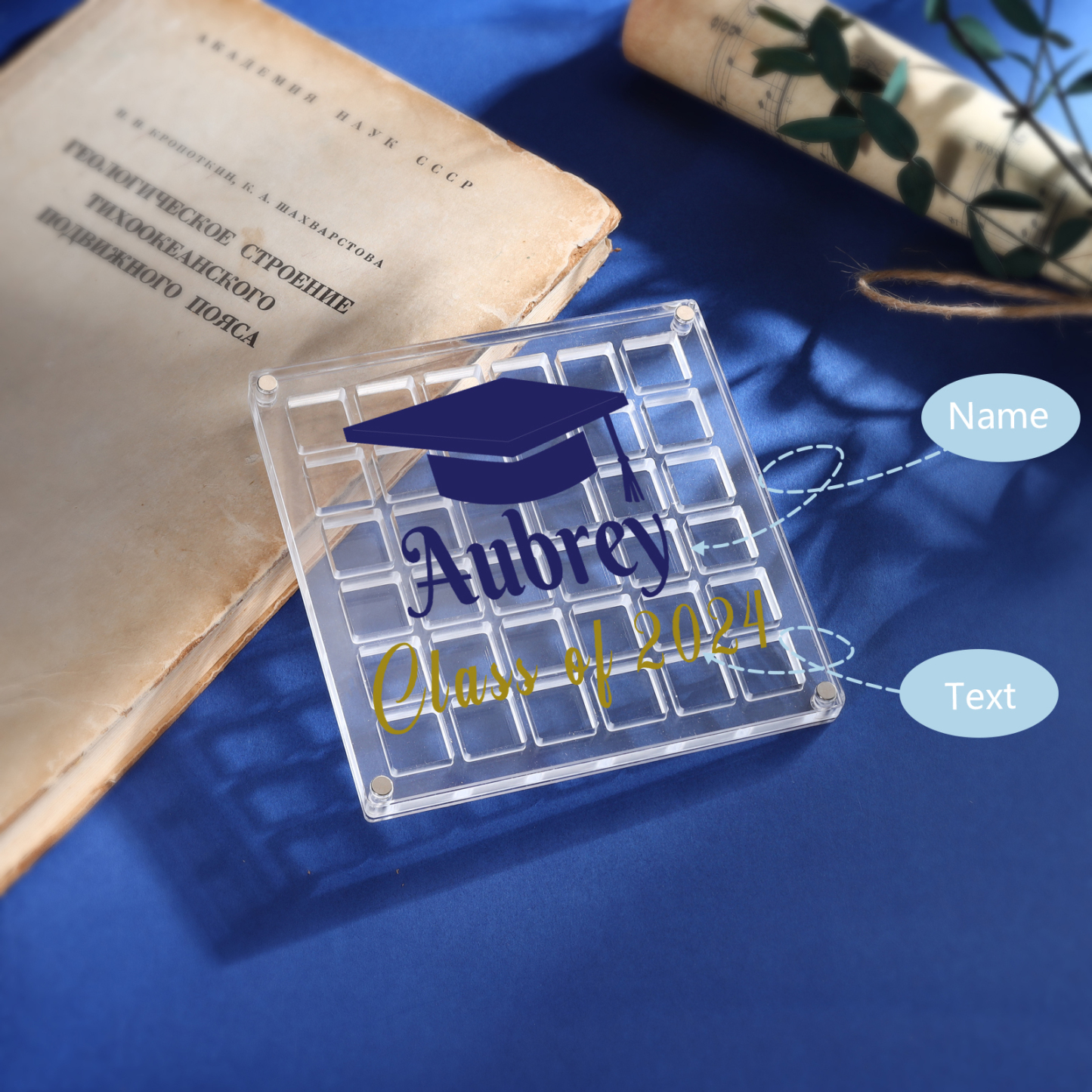Personalised Acrylic Graduation Gift, Customized Name and Text Acrylic Ornament Gift For Her/Him