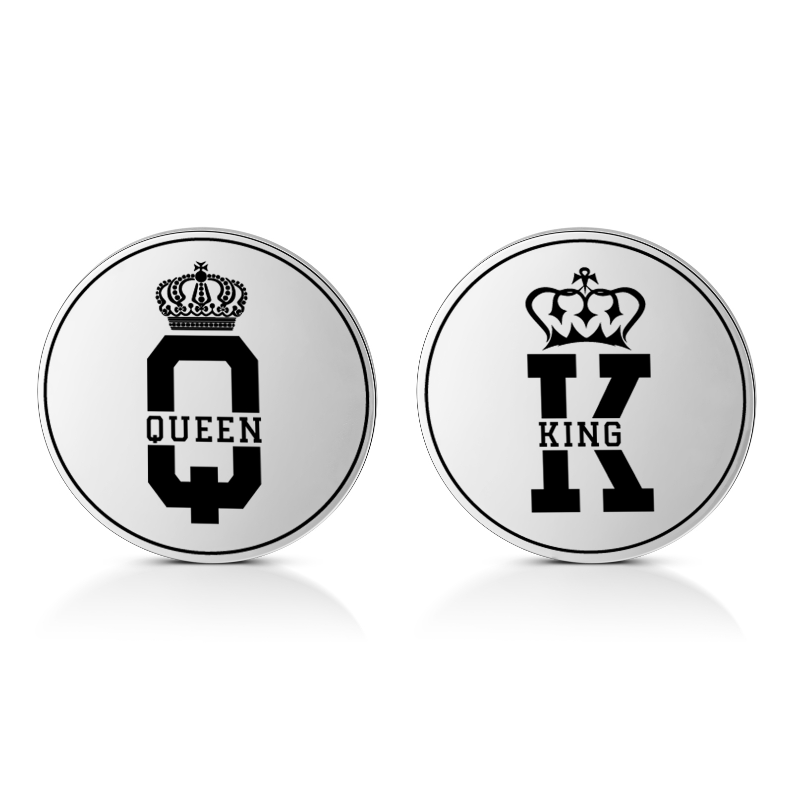 2 PCS Personalized Name Stainless Steel Couple Coin Custom Anniversary Special Gift