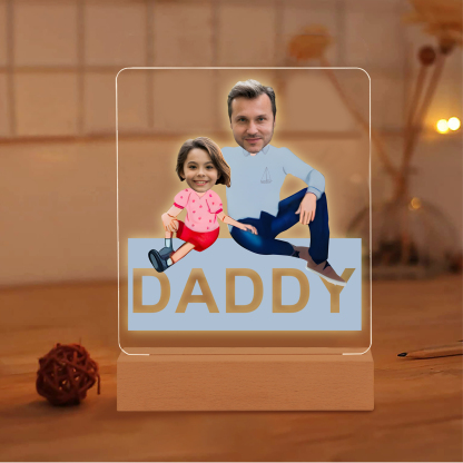 2024 Graduation Gifts - Personalised Photo Family Night Light Custom Text LED Light Graduation Gift for Son/Daughter