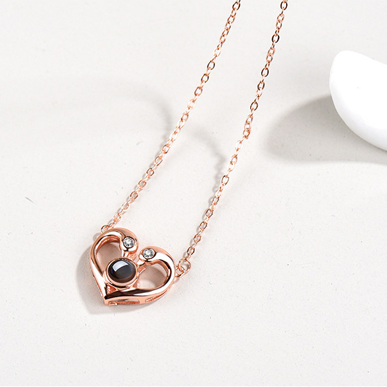 Heart Necklace The Engraved On Her Locket Said I Love You